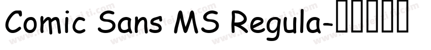 Comic Sans MS Regula字体转换